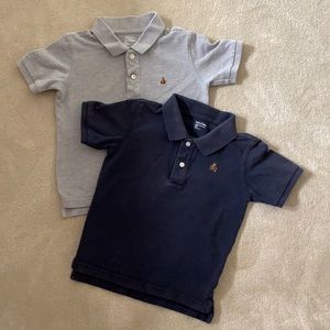 Pair of babyGap 4T polo shorts in blue & gray